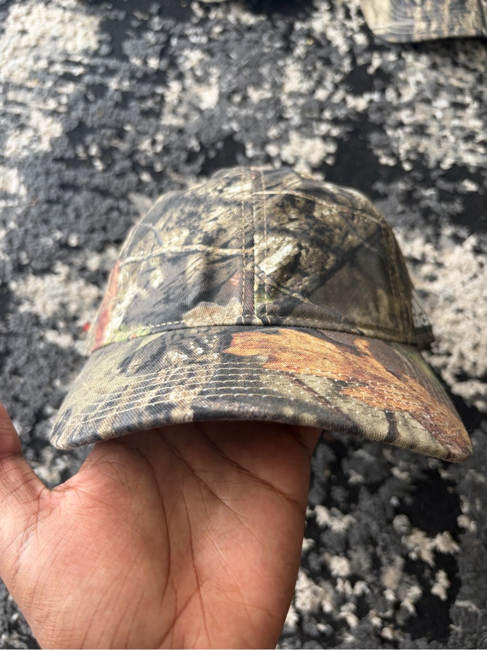 adidas Camo Pattern Baseball Cap in Green and Brown